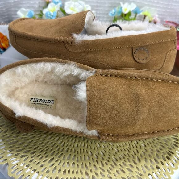 (R8) Fireside Slippers Dearfoams Men\'s, Melbourne Sheepskin, Indoor/Outdoor,9,10 main image 8